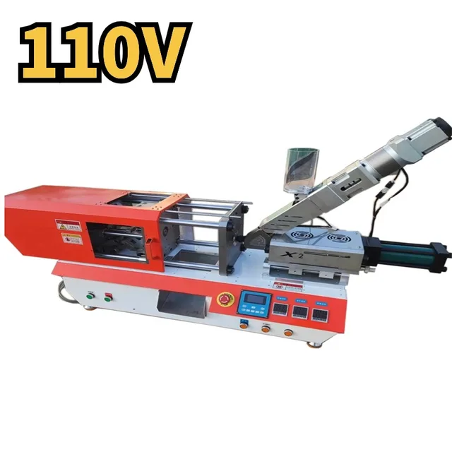 220V/110V 35G Horizontal Hydraulic Injection Molding Machine Stroke 100Mm 8T Injection Molding Machine Plastic Molding Machine – Red 110V 220V/110V 35G Horizontal Hydraulic Injection Molding Machine Stroke 100Mm 8T Injection Molding Machine Plastic Molding Machine – Red 110V