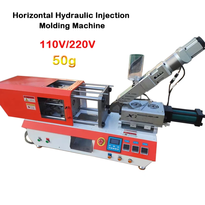 220V/110V 50G Horizontal Hydraulic Injection Molding Machine Stroke 100Mm 14T Injection Molding Machine Plastic Molding Machine – Red 220V 220V/110V 50G Horizontal Hydraulic Injection Molding Machine Stroke 100Mm 14T Injection Molding Machine Plastic Molding Machine – Red 220V
