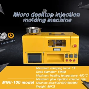 220V/110V Mini-220 3T 50g Horizontal Injection Molding Machine Automatic Mini-100 1.5T 30g Plastic Processing Molding Machine – Mini 100 220V