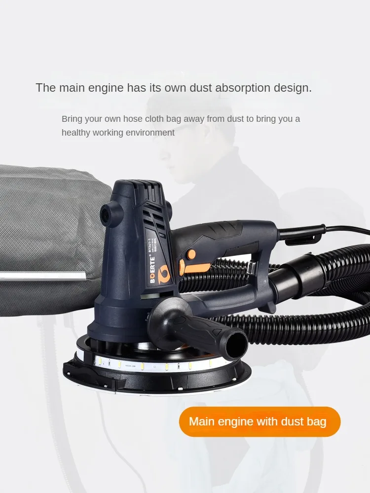 7 Inch Wall Putty Polisher 750W Led Self-Vacuum Sandpaper Grinding Drywall Sander Machine Floor Wall Putty Polishing Machine – Polisher 6Pc Paper 7 Inch Wall Putty Polisher 750W Led Self-Vacuum Sandpaper Grinding Drywall Sander Machine Floor Wall Putty Polishing Machine – Polisher 6Pc Paper