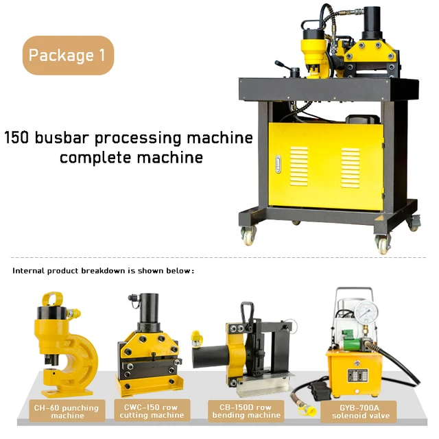 Copper Aluminum Busbar Processing Machine 3In1 4In1 Iron Plate Hydraulic Punching Machine Bending Cutting Combination Machine – Combination 4 Copper Aluminum Busbar Processing Machine 3In1 4In1 Iron Plate Hydraulic Punching Machine Bending Cutting Combination Machine – Combination 4