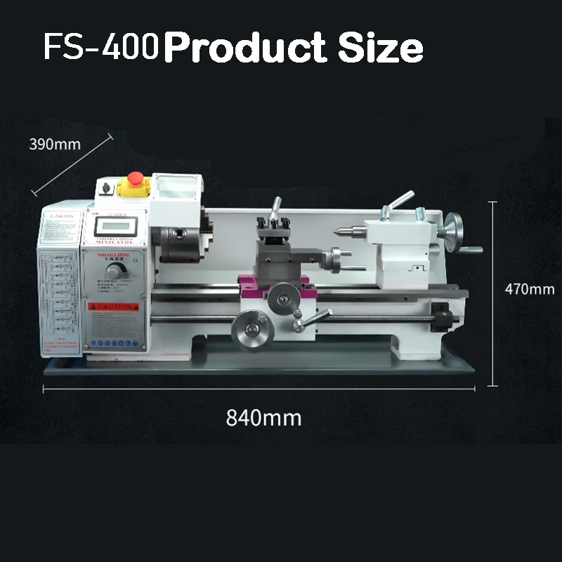Digital Display Mini Lathe Machine Household Diy Small Stainless Steel Lathe Metal Processing Lathe Benchtop Metal Lathe Tool – Fs400 Digital Display Mini Lathe Machine Household Diy Small Stainless Steel Lathe Metal Processing Lathe Benchtop Metal Lathe Tool – Fs400
