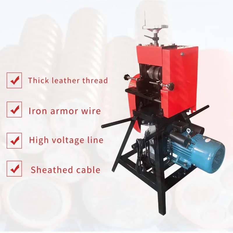 Electric Wire Stripping Machine Automatic 20-100Mm Diameter Copper Wire Scrap Recycle Alloy Steel Cable Peeling Stripper Machine – 380V Electric Wire Stripping Machine Automatic 20-100Mm Diameter Copper Wire Scrap Recycle Alloy Steel Cable Peeling Stripper Machine – 380V
