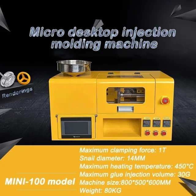 Mini-100 30G Horizontal Injection Molding Machine Automatic 1.5T 1.5Kw 220V/110V Plastic Processing Production Molding Machine – 220V Mini-100 30G Horizontal Injection Molding Machine Automatic 1.5T 1.5Kw 220V/110V Plastic Processing Production Molding Machine – 220V