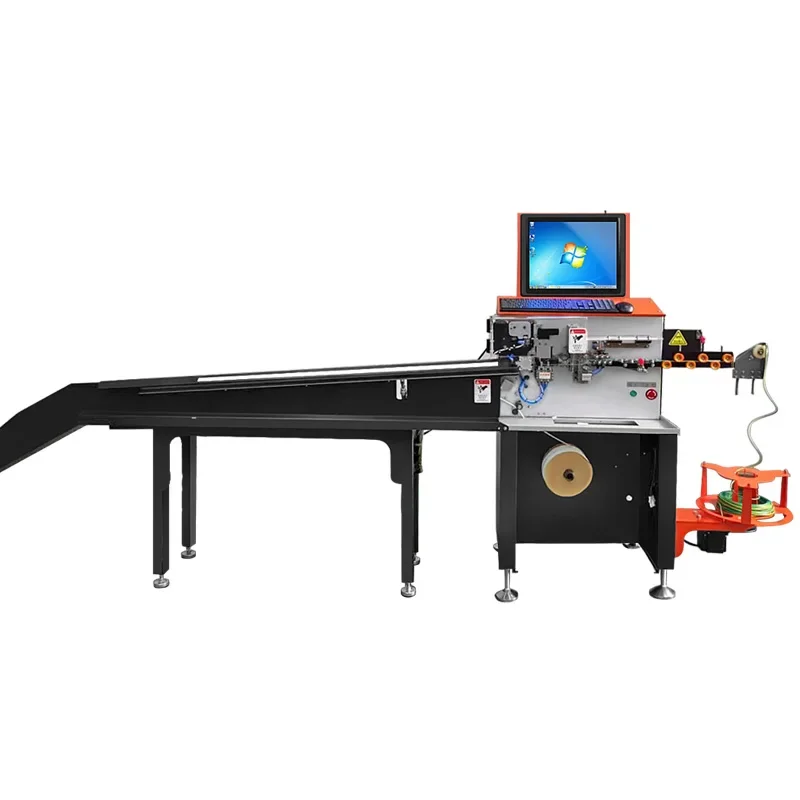 Secondary Line Full Automatic Opening And Threading Machine Wire Cutting Peeling End Printing Number Sleeve Number Tube Machine Secondary Line Full Automatic Opening And Threading Machine Wire Cutting Peeling End Printing Number Sleeve Number Tube Machine