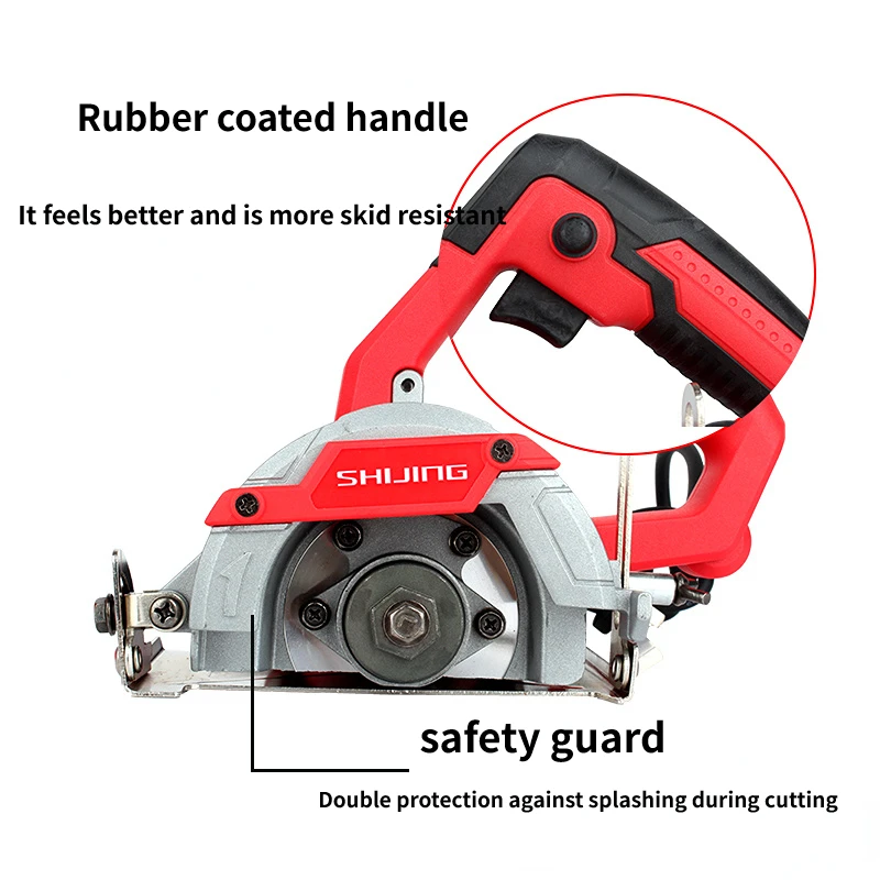 Shijing 9320 Electric Circular Saw For Stone Marble Brick Wood Cutting Machine Ceramictile Cutter With 5 Original Blades – Saw X 1 Red Blade Shijing 9320 Electric Circular Saw For Stone Marble Brick Wood Cutting Machine Ceramictile Cutter With 5 Original Blades – Saw X 1 Red Blade