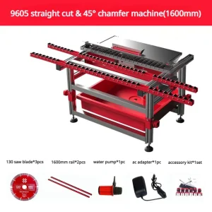 Shijing 9605 45 Degree Chamfering Straight Cut Machine Dust Free Water Cutter Slab Ceramic Tile Cutting Machine – 1.6m standard Shijing 9605 45 Degree Chamfering Straight Cut Machine Dust Free Water Cutter Slab Ceramic Tile Cutting Machine – 1.6m standard