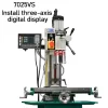 Small Desktop Drilling Machine Multifunctional High-speed Drilling and Tapping Integrated Machine Tool for Drilling and Milling – 7025VS with table