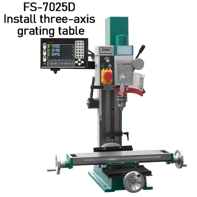 Small Desktop Drilling Machine Multifunctional High-Speed Drilling And Tapping Integrated Machine Tool For Drilling And Milling – 7025D With Table Small Desktop Drilling Machine Multifunctional High-Speed Drilling And Tapping Integrated Machine Tool For Drilling And Milling – 7025D With Table