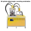 Square Tube Puncher Machine Stainless Steel Cutting 45 Degree Angle Forming Folding Machine Square Tube Bending Punching Machine – 80 cylinders