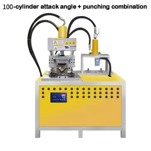 Square Tube Puncher Machine Stainless Steel Cutting 45 Degree Angle Forming Folding Machine Square Tube Bending Punching Machine – 100 cylinders
