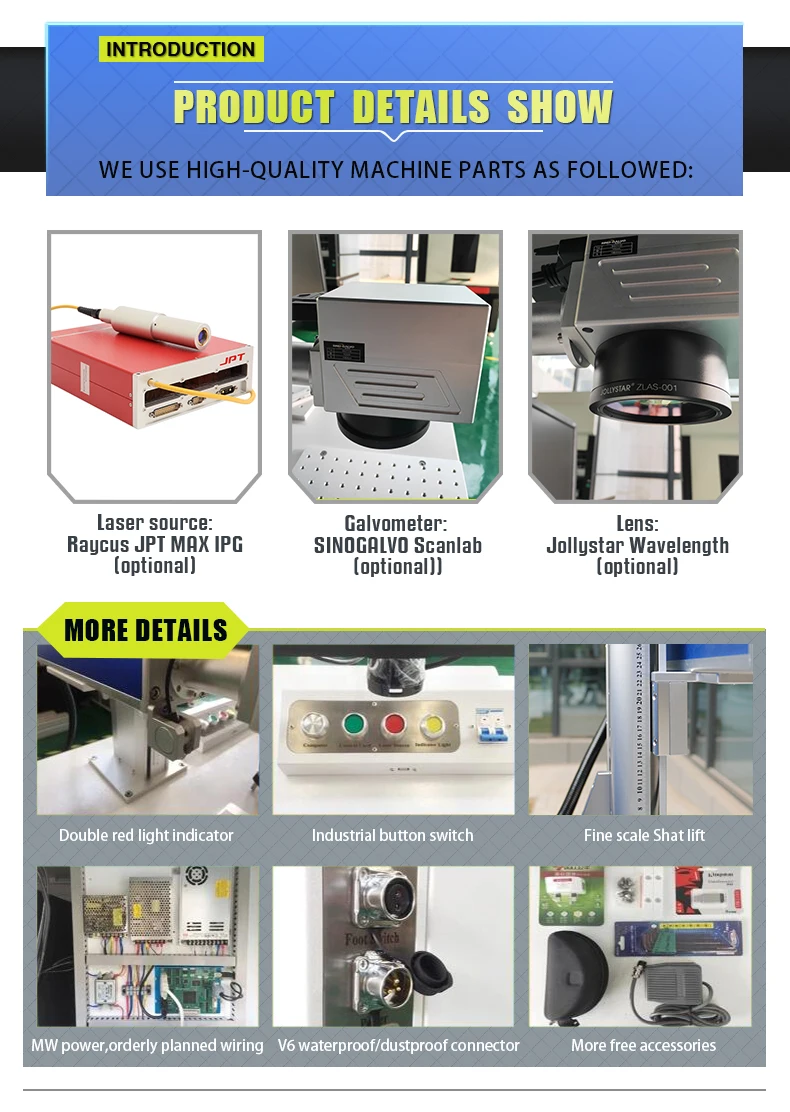 30W Jpt Mopa M7 Fiber Laser Marking Machine 110*110Mm Lens With 80Mm Rotary Axis 30W Jpt Mopa M7 Fiber Laser Marking Machine 110*110Mm Lens With 80Mm Rotary Axis