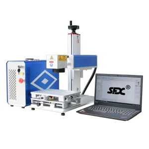 80mm Rotary Fiber Laser Marker Fiber Engraving Machine 50W JPT Optical Maser
