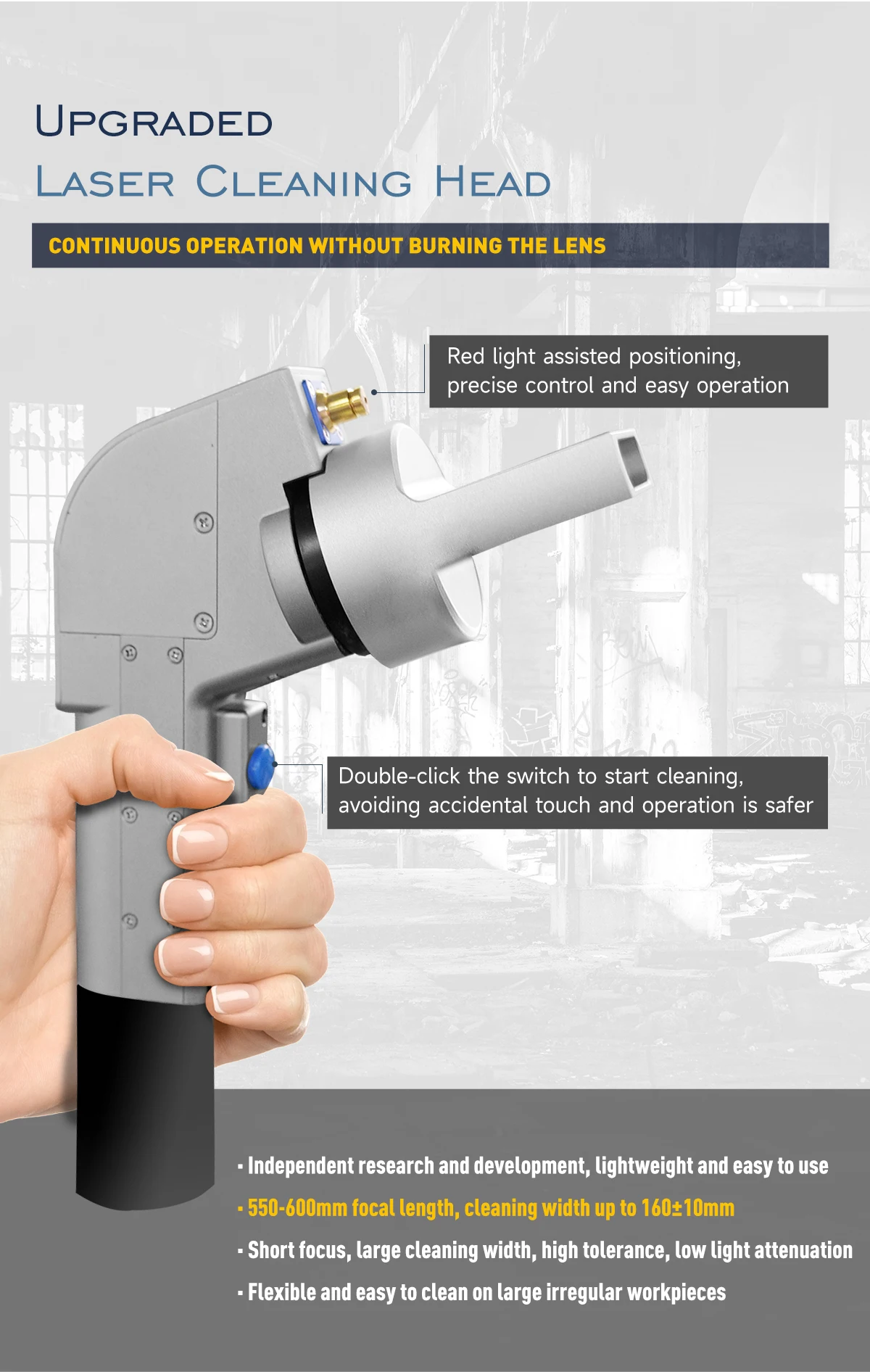 1000W 1500W 2000W Handheld Laser Cleaner Rust Removal Portable Fiber Laser Cleaning Machine For Paint Graffiti Oil Stain Removal – 1500W 1000W 1500W 2000W Handheld Laser Cleaner Rust Removal Portable Fiber Laser Cleaning Machine For Paint Graffiti Oil Stain Removal – 1500W