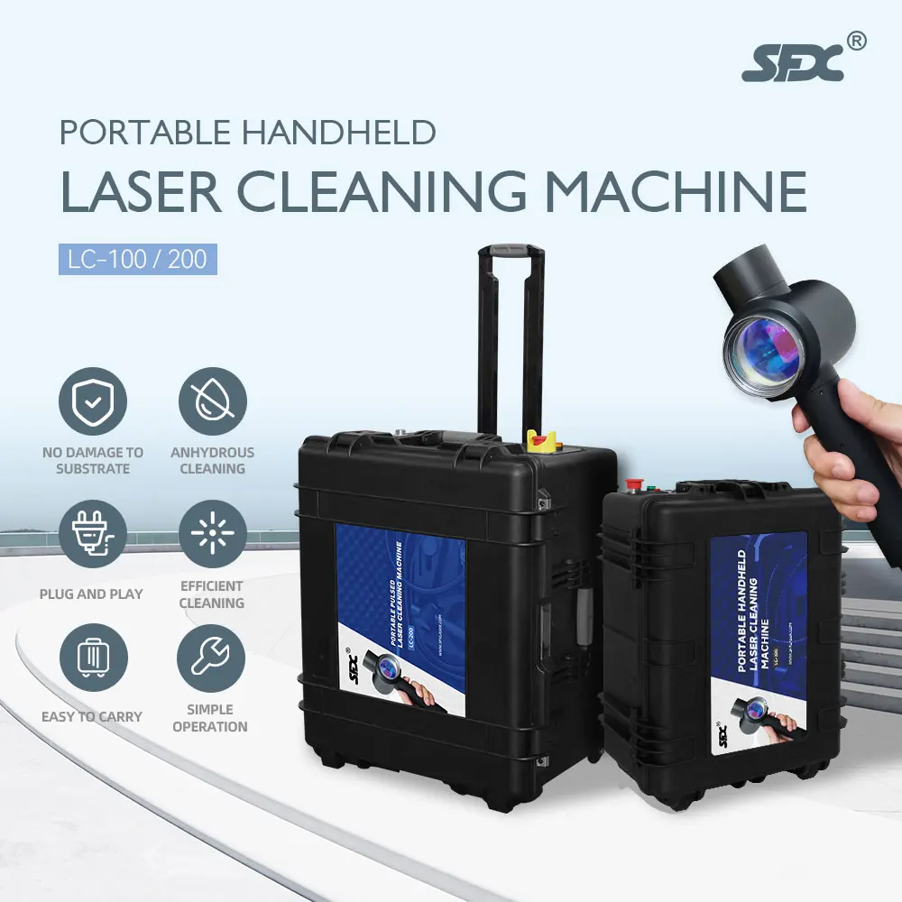 100W 200W Jpt Mopa M7 Laser Cleaning Machine Portable Cleaner Machine Lc-100/200 Rust,Oil,Paint Removal – 100W 100W 200W Jpt Mopa M7 Laser Cleaning Machine Portable Cleaner Machine Lc-100/200 Rust,Oil,Paint Removal – 100W