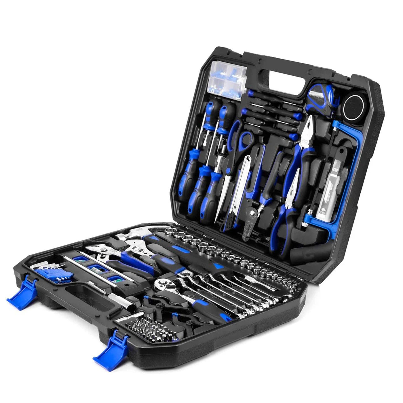 High Quality 173Pcs Household Repair Hand Tool Kit With Plastic Toolbox Storage Case High Quality 173Pcs Household Repair Hand Tool Kit With Plastic Toolbox Storage Case