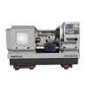 New Desigh CNC Lathe with Automatic Bar Feeder CK6136 Small CNC Lathe for Steel Parts Making