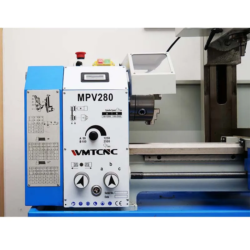 Wmtcnc Mpv280 Multi Purpose Machine Lathe Drilling Milling Combined Function Wmtcnc Mpv280 Multi Purpose Machine Lathe Drilling Milling Combined Function