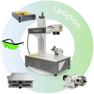 Fiber laser marking machine 20w 30w 50w metal cabinet smart color fiber laser marking machine