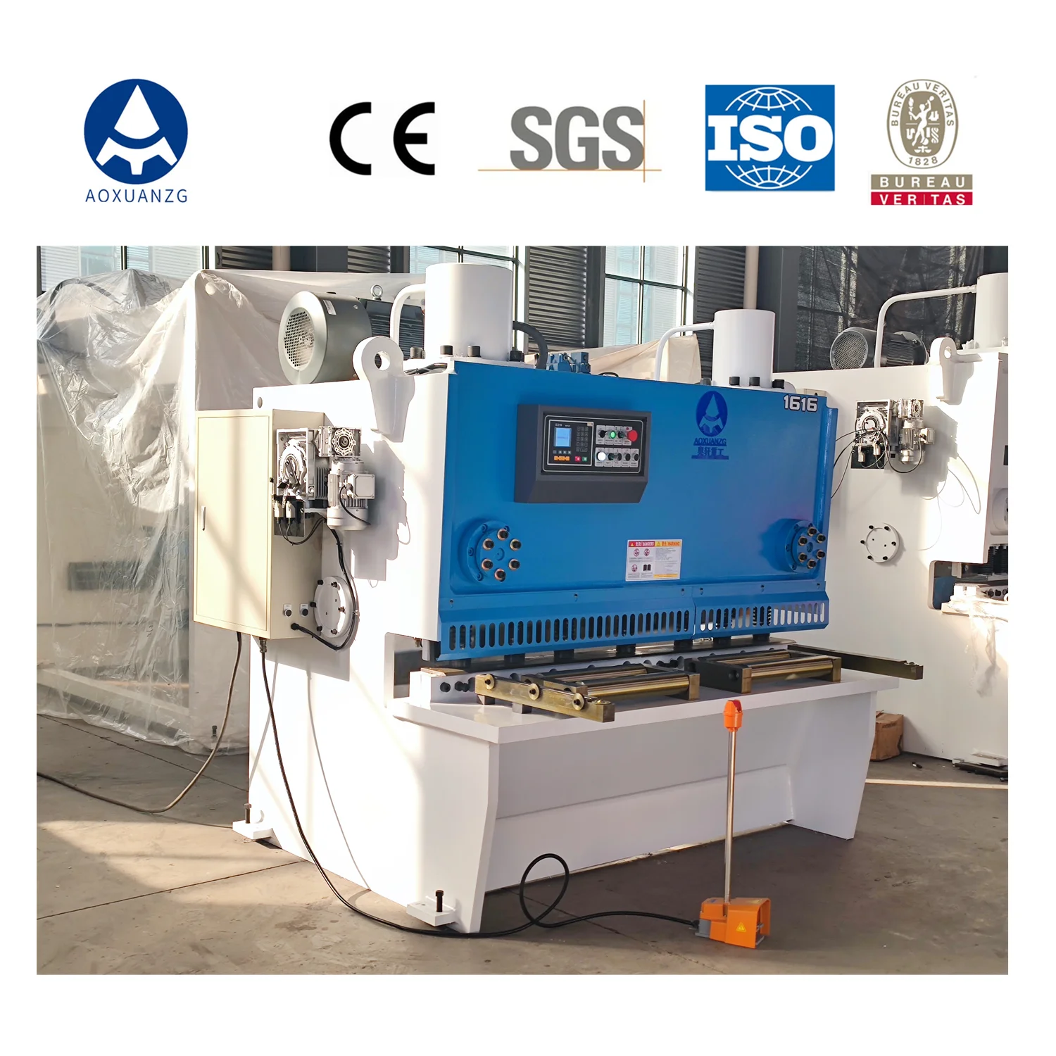 16 1600Mm Guillotine Hydraulic Shearing Machine 16 1600Mm Guillotine Hydraulic Shearing Machine