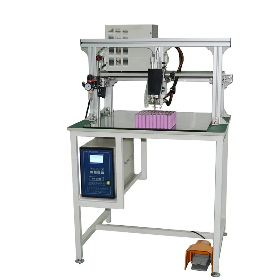 Gantry Type Manual Lithium Cylindrical Cell Spot Welding Machine Ac Pedal Battery Pack Spot Welder For 18650 21700 Cells Gantry Type Manual Lithium Cylindrical Cell Spot Welding Machine Ac Pedal Battery Pack Spot Welder For 18650 21700 Cells