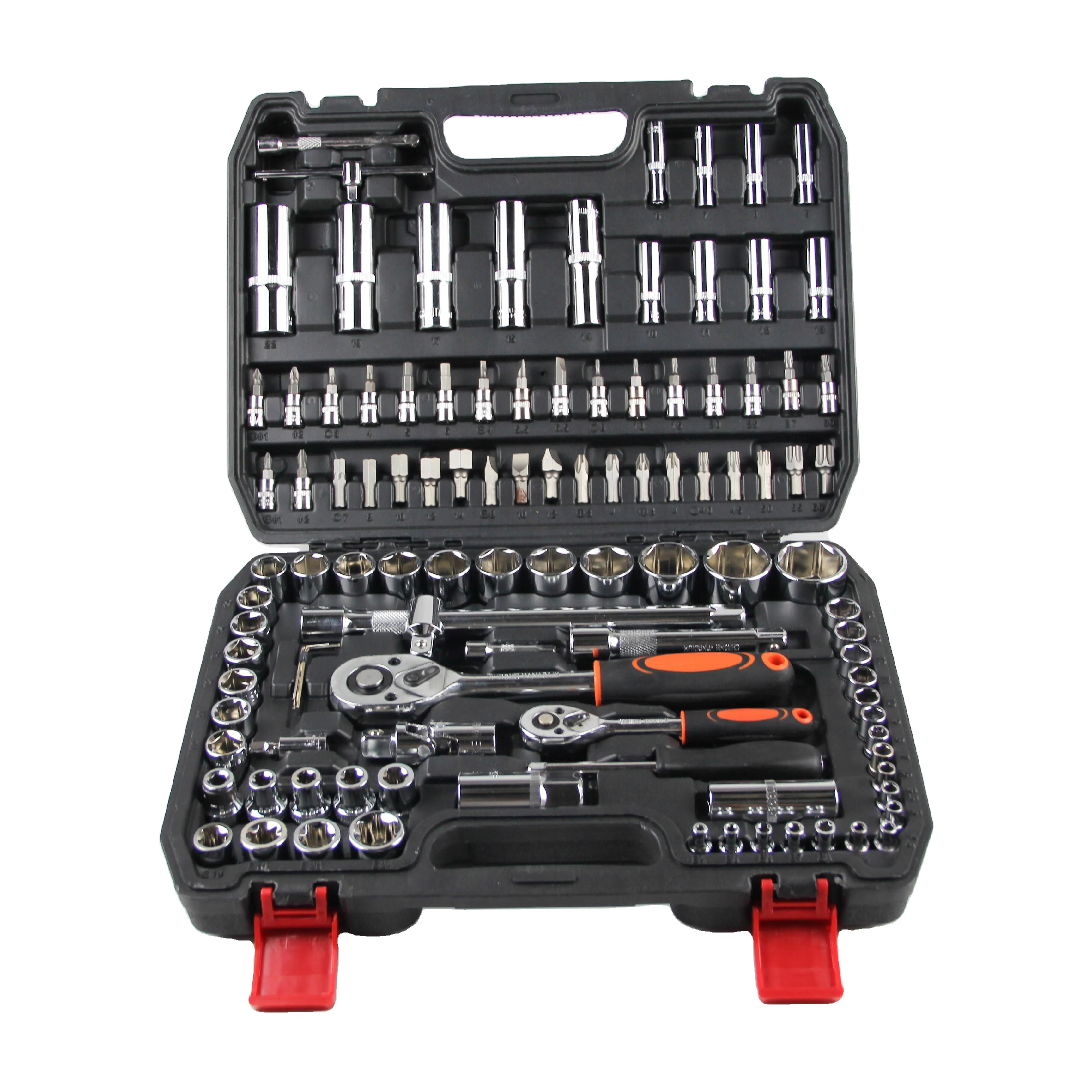 108Pcs Kit Car Repair Sockets Set Hand Tool Sets Combination Socket Wrench Set With Plastic Toolbox 108Pcs Kit Car Repair Sockets Set Hand Tool Sets Combination Socket Wrench Set With Plastic Toolbox