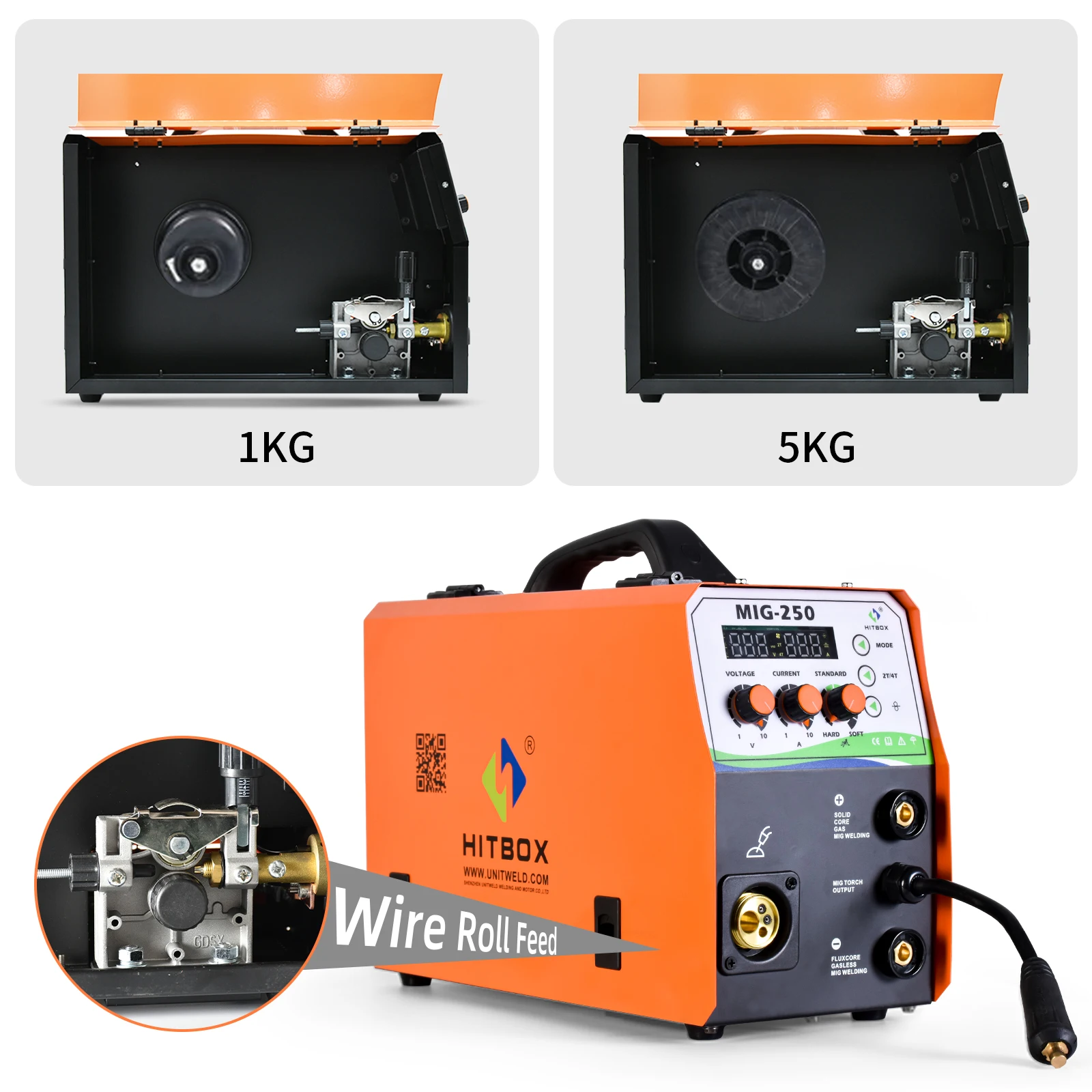 Hitbox Mig Welding Machine 4 In 1 Digital Display Precise Control Mig250 220V Mig Gasless/Arc/Lift Tig/Gas Co2 2T/4T Welder Hitbox Mig Welding Machine 4 In 1 Digital Display Precise Control Mig250 220V Mig Gasless/Arc/Lift Tig/Gas Co2 2T/4T Welder