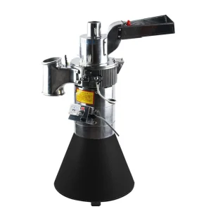 Electric Automatic Flour Mill Machine Continuous Feeding Grain Mill Food Herb PVC ORE Grinder Mincer Pulverizer 25kg/h Electric Automatic Flour Mill Machine Continuous Feeding Grain Mill Food Herb PVC ORE Grinder Mincer Pulverizer 25kg/h