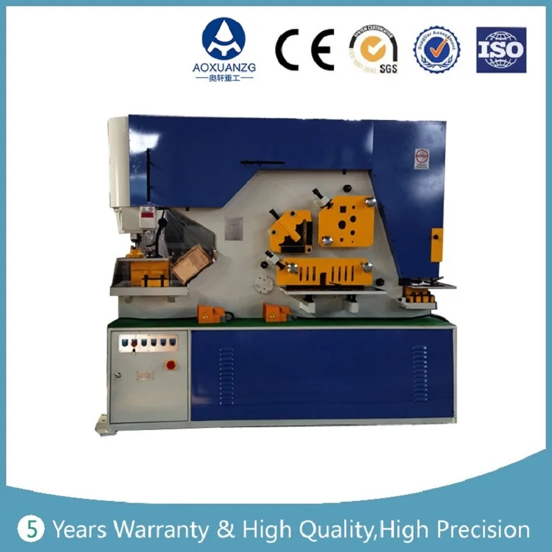 Multi-Functional Combine Iron Worker Hydraulic Punching And Shearing Machine Multi-Functional Combine Iron Worker Hydraulic Punching And Shearing Machine