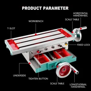 Cross table milling machine sliding table multi-function bench dril cross pliers drilling and milling machine flat-nose pliers