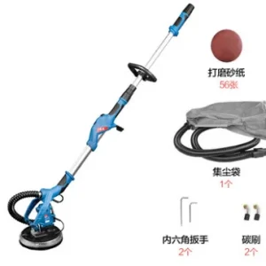 telescopic hand-held long pole wall grinding machine, disc sanding machine,self-priming dust collection with LED light – 170.48