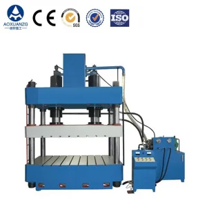 4-Column Heavy Hydraulic Press Power Machine Semi-Automatic Aluminium SS Steel Pot Forming Tools For Business Production