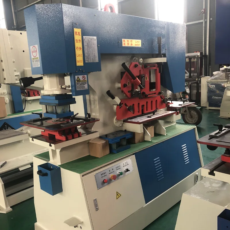 Round Square Hole Puncher Shearing Machine, Hydraulic Ironworker For 45° 90° Equilateral Angle Steel Cutting Round Square Hole Puncher Shearing Machine, Hydraulic Ironworker For 45° 90° Equilateral Angle Steel Cutting
