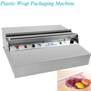 Plastic Wrap Packaging Machine Supermarket Fruit Fresh Vegetable Baler Stainless Steel Commercial Sealing Machine KY-450