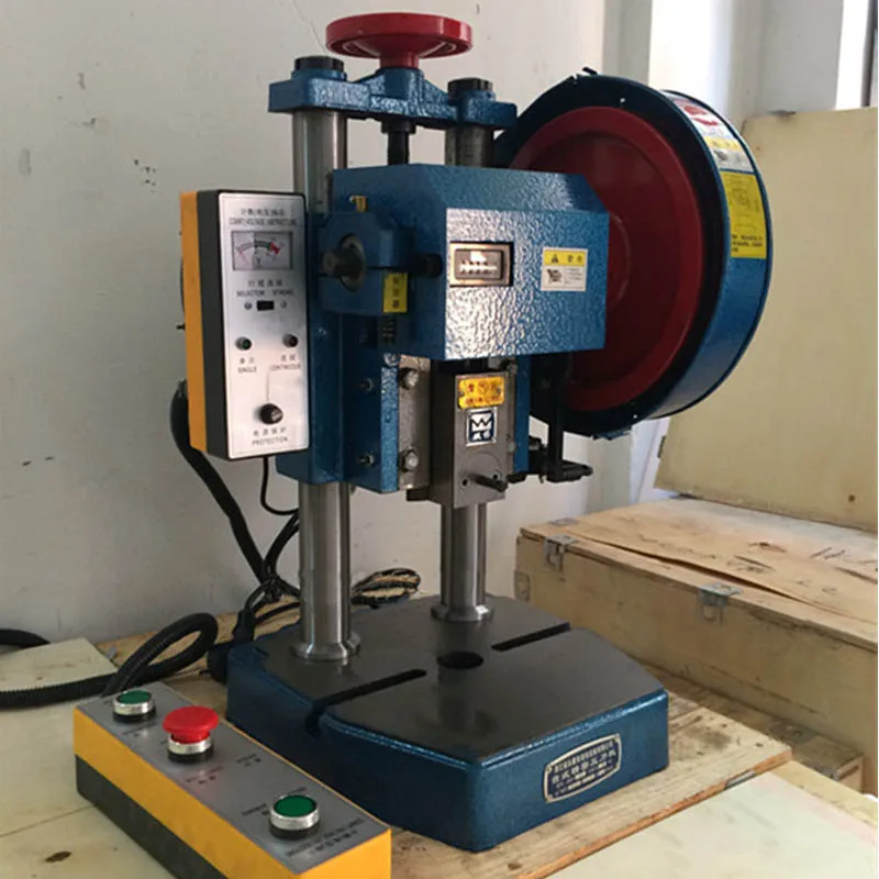 Desktop Punching Machine Jb04-0.5T 220V 250W Manual Operation Double Button Switch Electric Punch Presser Desktop Punching Machine Jb04-0.5T 220V 250W Manual Operation Double Button Switch Electric Punch Presser