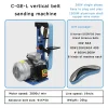 15KW Vertical Multifunctional Electric Belt Sander DIY Polishing Grinding Machine Cutter Edges Sharpener Grinder – 380V