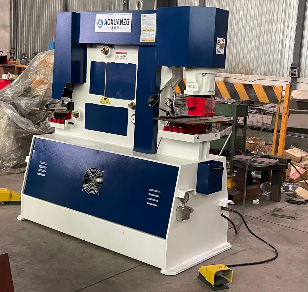60T Cutting And Notching Machine, Stainless Steel Bar Ironworker, Hydraulic Iron Worker 60T Cutting And Notching Machine, Stainless Steel Bar Ironworker, Hydraulic Iron Worker