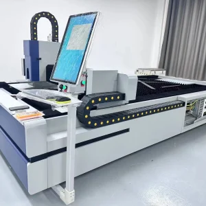 Fiber Laser Cutting Tube Machine Tools High Speed CNC Stainless Steel For Sale 1500W