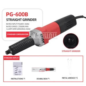 PG-600B High Efficiency 6mm Electric Grinding Stone Engraving Machine 550w Hand-Held Metal Sander Stone Carving Machine – PACKAGE A