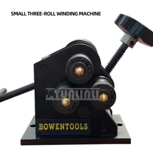 Three-Roll Circular Rolling Machine Small Manual Steel Plate Rolling Machine Pr-3 All Steel Structure Bending Machine