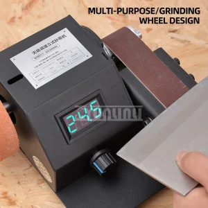 350w Automatic Knife Sharpener electric Belt Sander Knife and Tool Kitchen Sharpening Stone Grinder Knife Polishing Machine – 350w