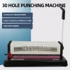 Mp-12 Comb Binding Machine Manual Rubber Ring Clip 30 Hole A4 Paper Document Punching Machine Voucher Binding Machine – H3018