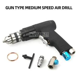 Kf S36C2C33F86034Fd9864816467C8043B3V 3 8 Professional Air Drill 1 5 10Mm Pneumatic Drill High Speed Cordless Pistol Type Pneumatic