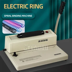 Electric Single Coil Binding Machine Spiral Coil Snake Binding Machine 46 Holes Contract Text Punching Machine YS-S12
