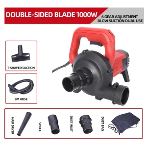 1000W Slotting Machine Vacuum Cleaner High Power Industrial Dust Collector Wall Planer Grinding Machine Blowing And Suction bag – 8m 1000W Slotting Machine Vacuum Cleaner High Power Industrial Dust Collector Wall Planer Grinding Machine Blowing And Suction bag – 8m
