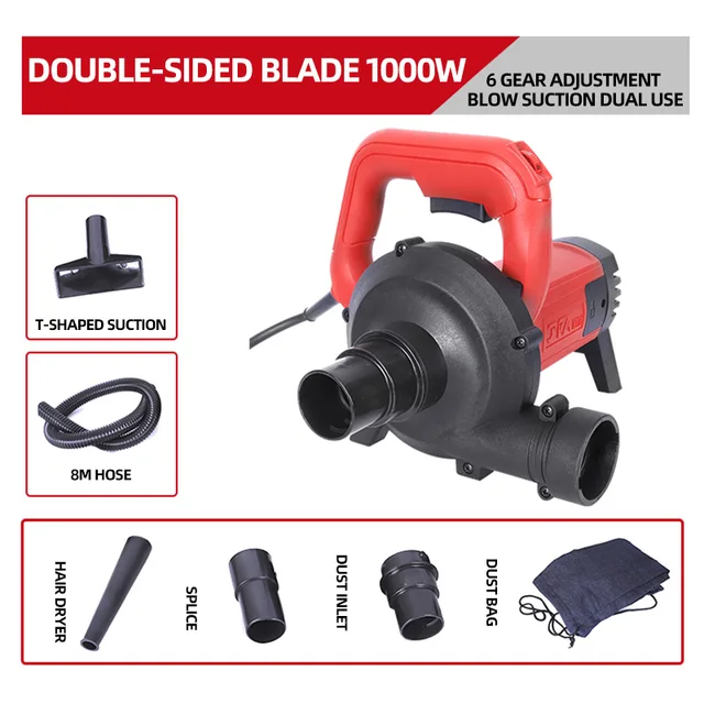 1000W Slotting Machine Vacuum Cleaner High Power Industrial Dust Collector Wall Planer Grinding Machine Blowing And Suction Bag – 8M 1000W Slotting Machine Vacuum Cleaner High Power Industrial Dust Collector Wall Planer Grinding Machine Blowing And Suction Bag – 8M
