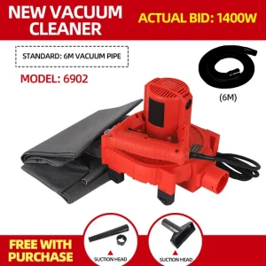 Industrial Vacuum Cleaner High-Power Wall Slotting Sanding Woodworking Dust Removal Blower Dust Blowing and Suction Machine – 6m Industrial Vacuum Cleaner High-Power Wall Slotting Sanding Woodworking Dust Removal Blower Dust Blowing and Suction Machine – 6m
