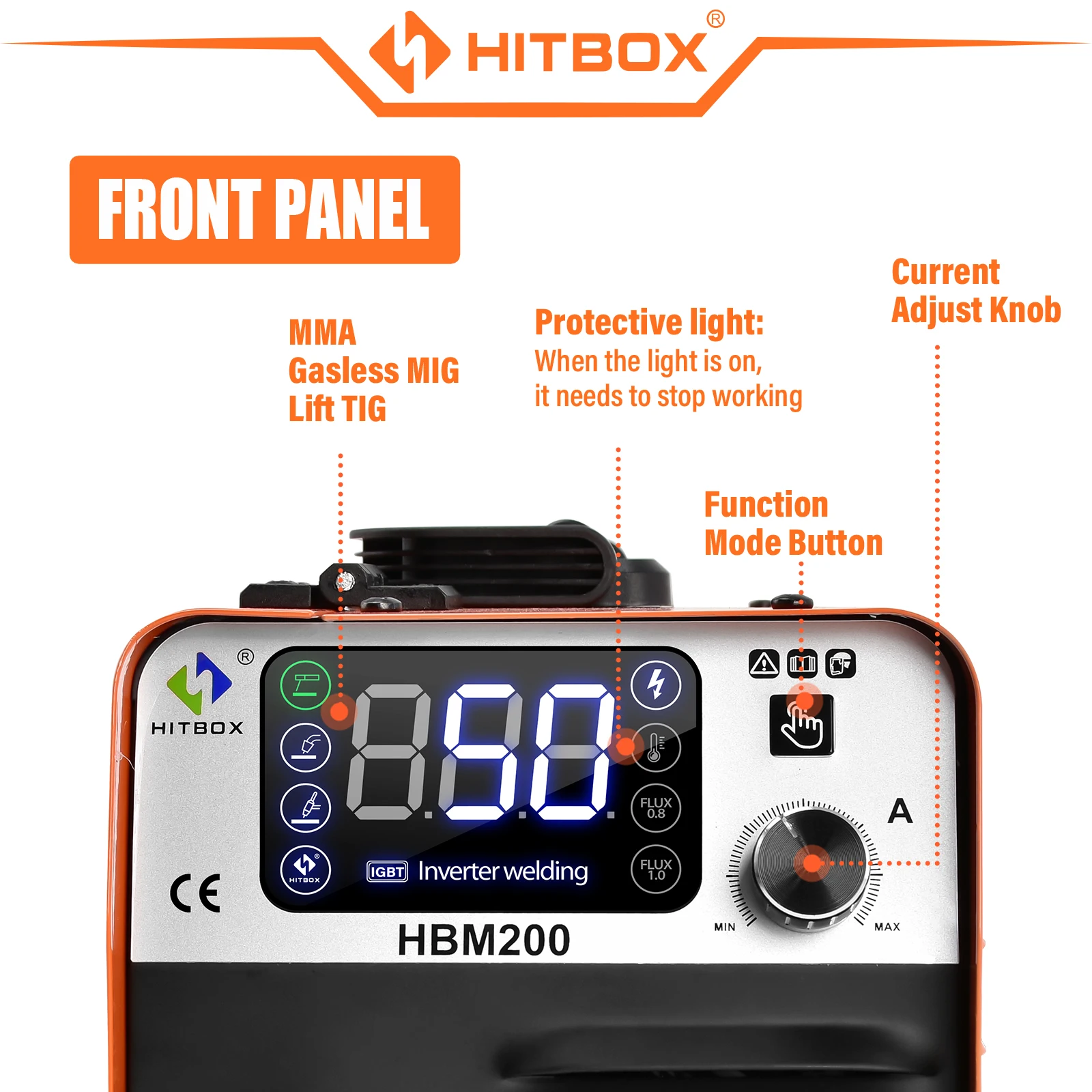 Hitbox Mma Arc Mig Tig Welder 3 In1 Hbm200 Mig Semi-Automatic Welding Machine Without Gas Inverter Hitbox Mma Arc Mig Tig Welder 3 In1 Hbm200 Mig Semi-Automatic Welding Machine Without Gas Inverter