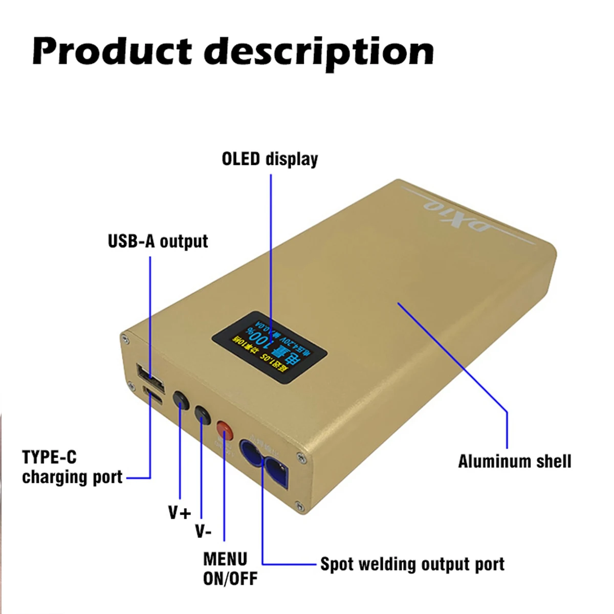 Dx10 10600Mah Portable Spot Welder Mini Spot Welding Machine For 18650 Battery Spot Welder 20 Gears Charge-Pal Oled Display S Dx10 10600Mah Portable Spot Welder Mini Spot Welding Machine For 18650 Battery Spot Welder 20 Gears Charge-Pal Oled Display S