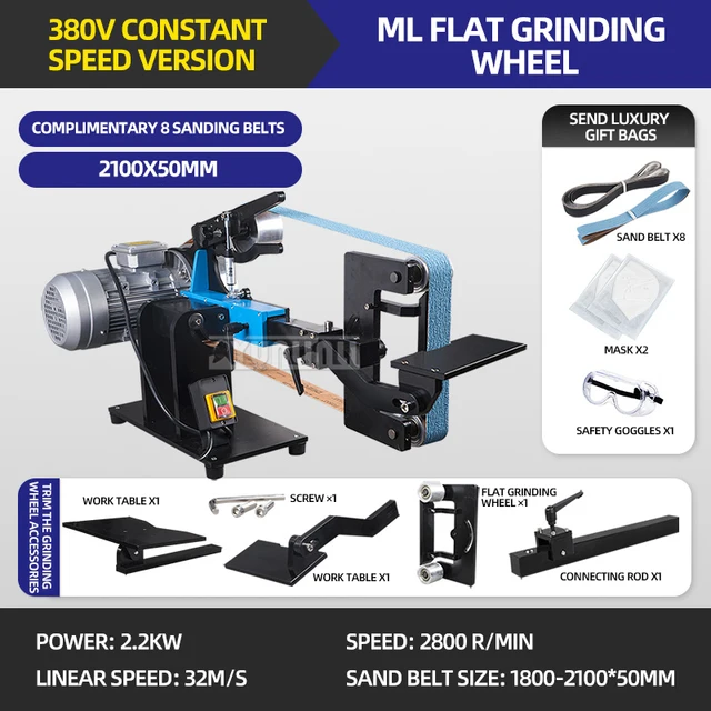 2.2Kw Vertical And Horizontal Belt Sanding Machine Industrial Knife Sharpener Metal Polisher Lathe Polishing Grinding Machine – 380V-29 2.2Kw Vertical And Horizontal Belt Sanding Machine Industrial Knife Sharpener Metal Polisher Lathe Polishing Grinding Machine – 380V-29